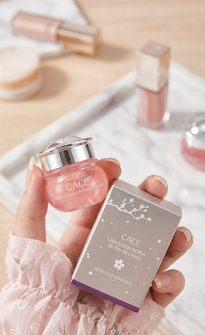 Aceite Bálsamo Labial CACE Miel y Cereza – Hidratante y Brillo Labial de Larga Duración