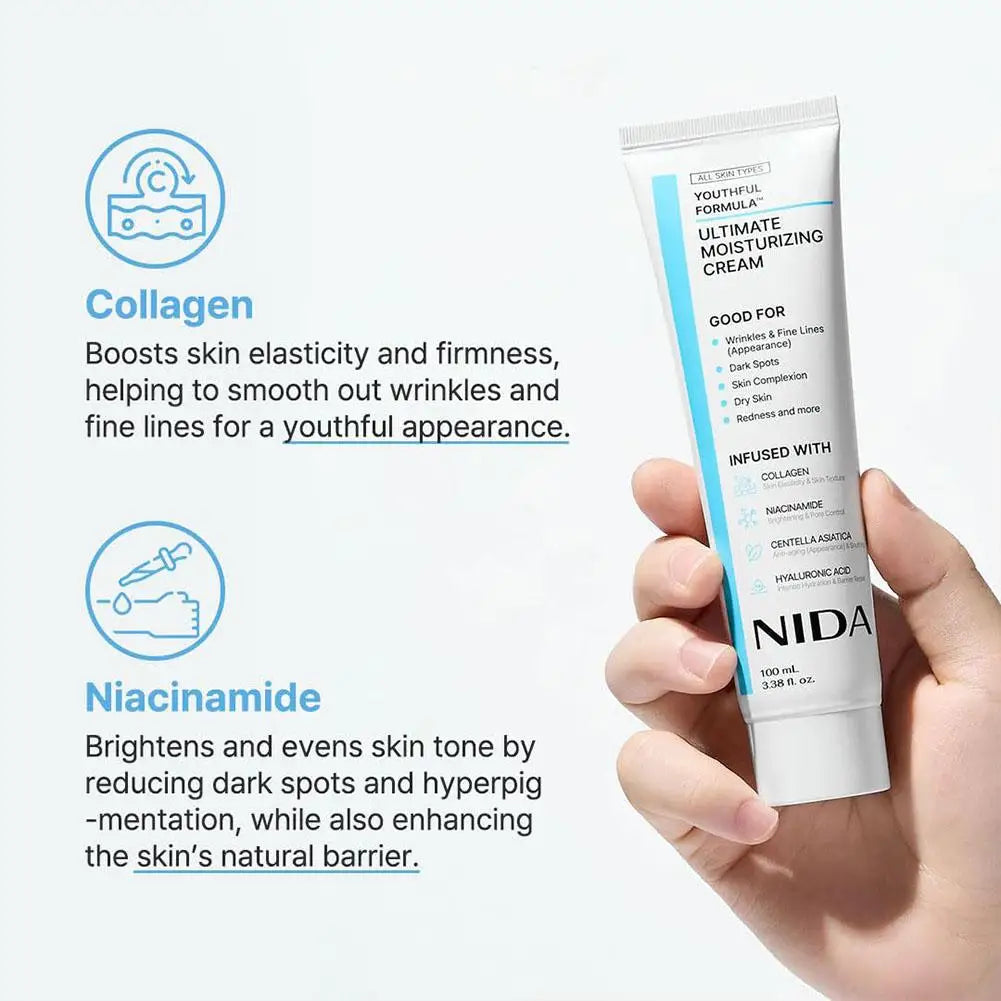 Crema Hidratante NIDA Antiedad y Calmante